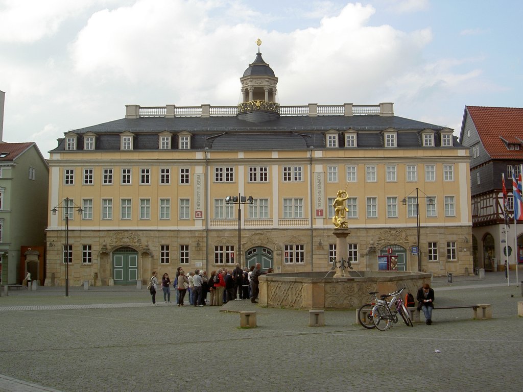 Eisenach, Stadtschloss, erbaut von 1742 bis 1752 am Markt, heute Thringer Museum (14.06.2012)