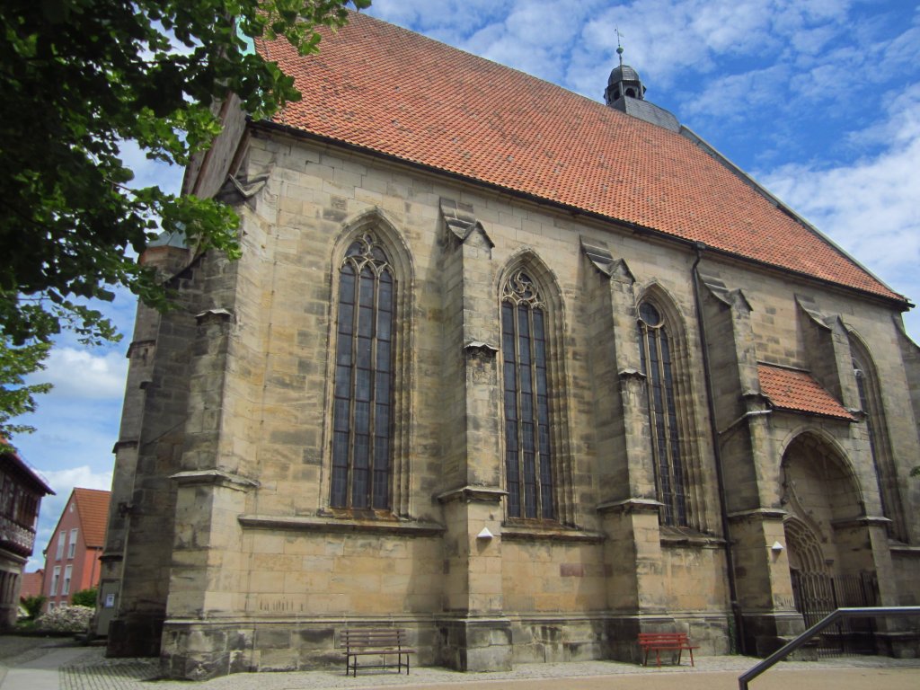 Eisfeld, sptgotische St.Nikolai Kirche, erbaut 1535 (10.06.2012)