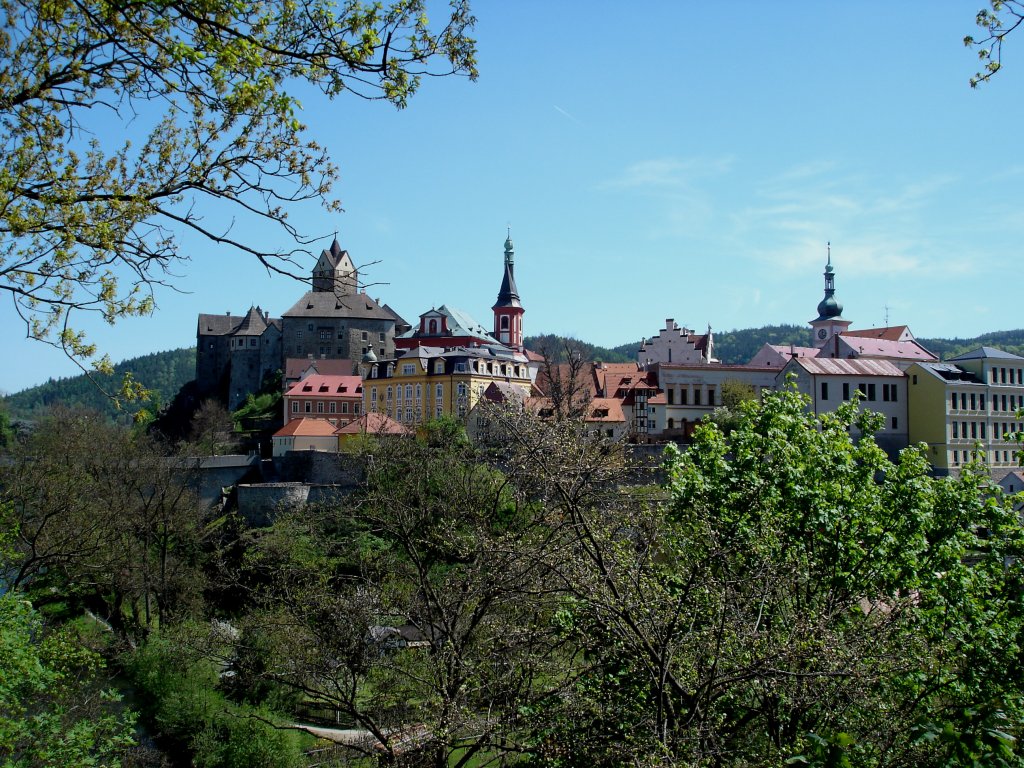 Elbogen (Loket), Burg und historische Altstadt, herrlich gelegen im Tal der Eger, Goethe war hier mehrmals zu Gast, April 2007