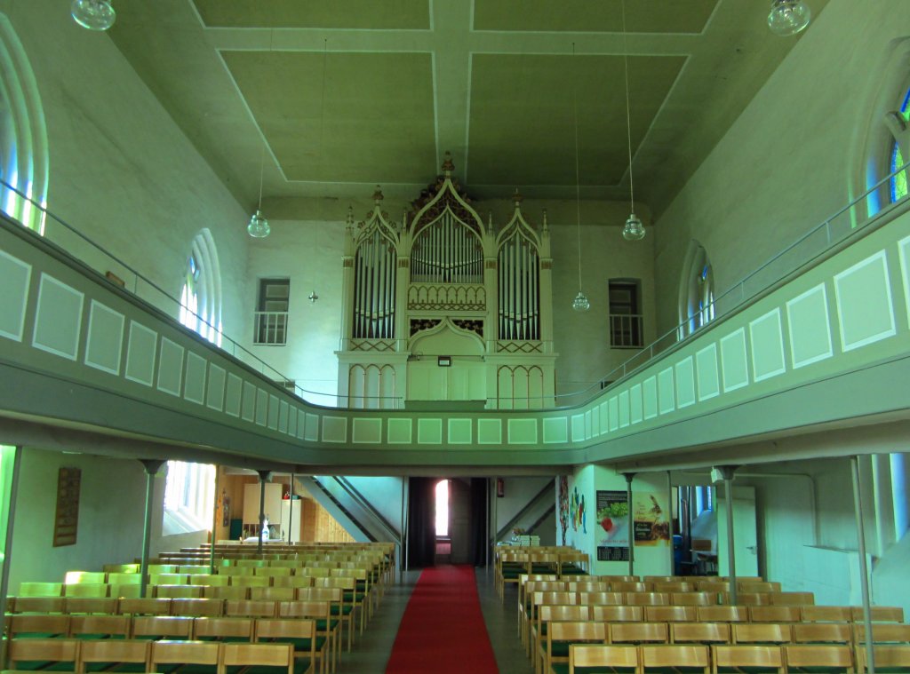 Eldena, Orgelempore von 1840 der Johanneskirche (11.07.2012)