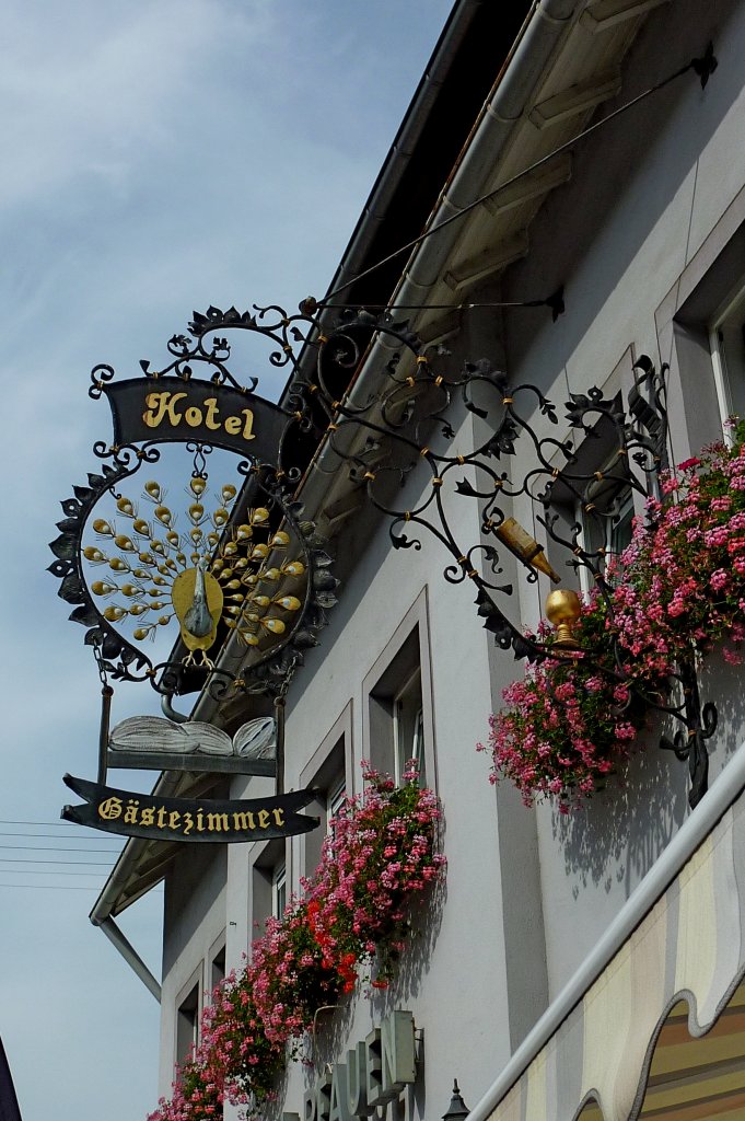 Endingen am Kaiserstuhl, Hotel  Pfauen , Sept.2012