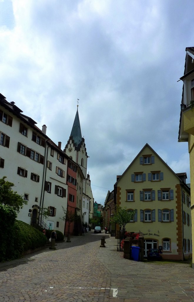 Engen, Blick von der Peterstrae Richtung Hauptstrae, Juli 2012