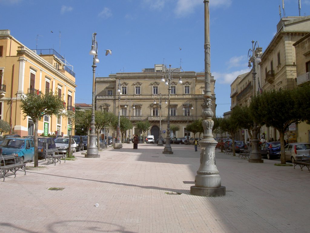 Enna, zentraler Platz Piazza Vittorio Emanuele (14.03.2009)