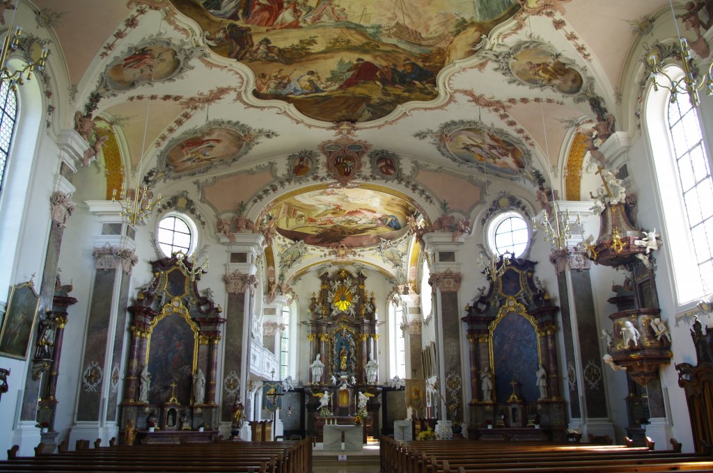Erbach, St. Martinus Kirche, Altre von Joseph Kopf, Landkreis Alb Donau
(12.07.2011)