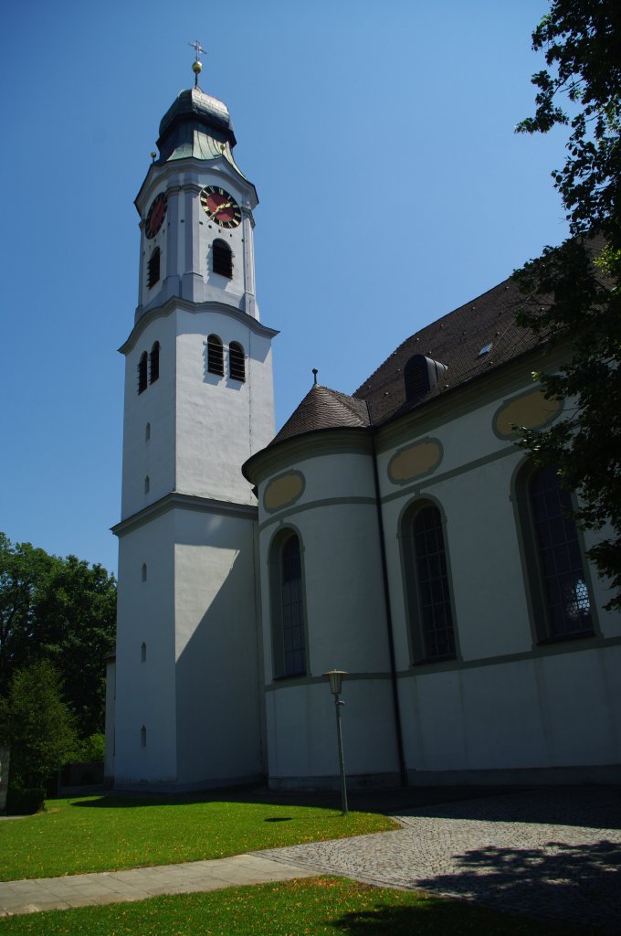Erbach, St. Martinus Kirche, erbaut von 1767 bis 1769, Fresken von 
Franz Martin Kuen, Landkreis Alb Donau (12.07.2011)