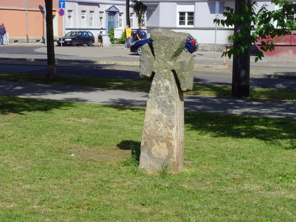 Erfurt: Steinkreutz am Hanseplatz, JUNI 2010