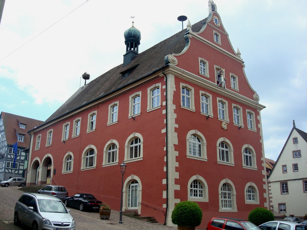 Ettenheim in der Ortenau,
das barocke Rathaus von 1757,
Mai 2010