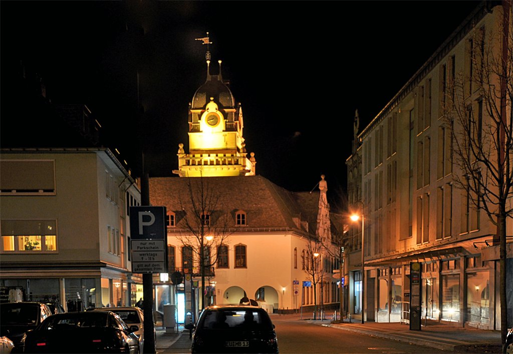 Euskirchen - Altes Rathaus bei Nacht - 09.03.2013