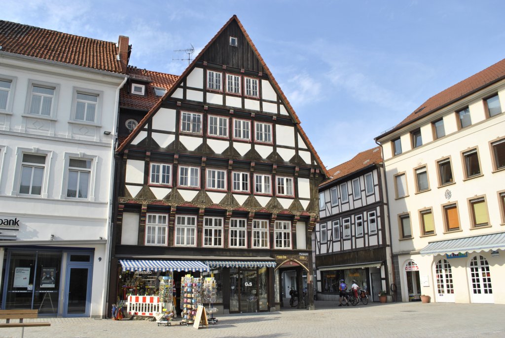 Fachwerkhaus in der Altstadt von Hameln am 12.07.2011.