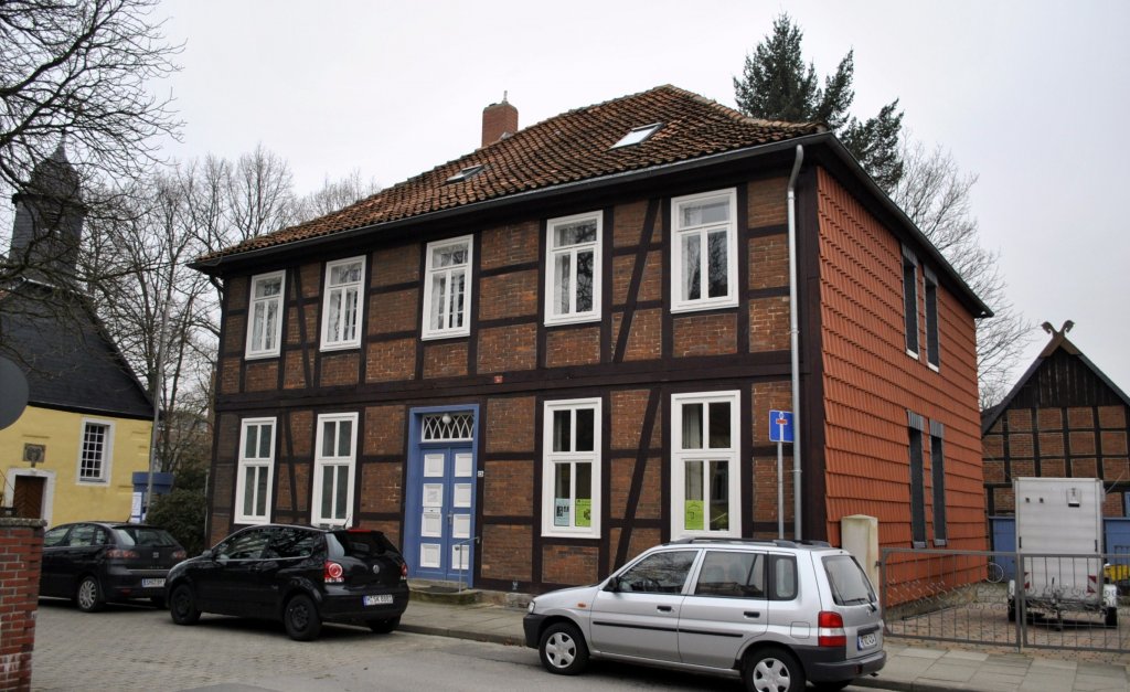 Fachwerkhaus in Hannover/Wettbergen. Foto vom 17.02.2011.