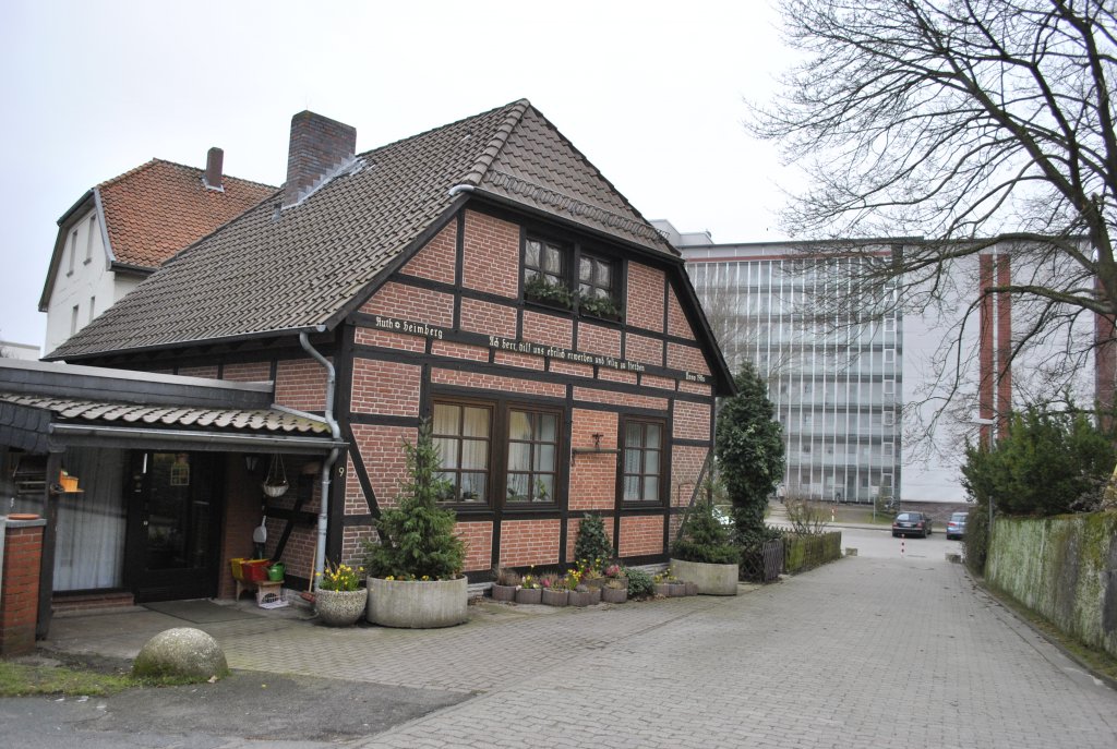 Fachwerkhaus in Lehrte, am 17.02.2011.