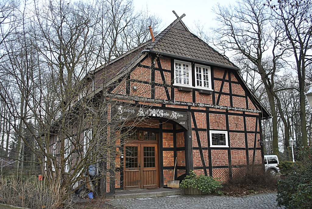 Fachwerkhaus in Lehrte am 28.02.2011.