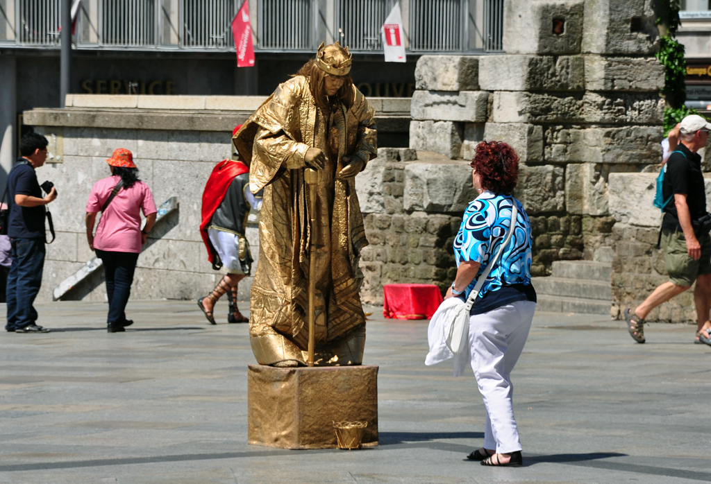  Figurenknstler  auf der Domplatte in Kln - 30.05.2011