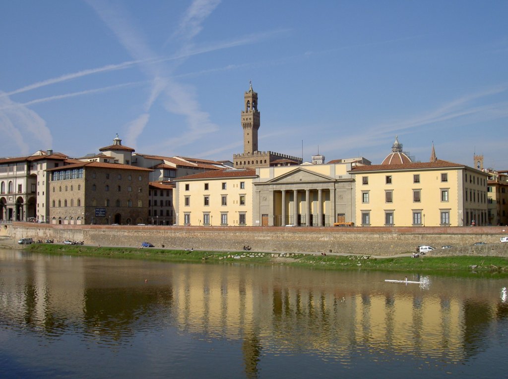 Florenz, Ausblick auf die Altstadt mit Palazzo Publico (13.10.2006)