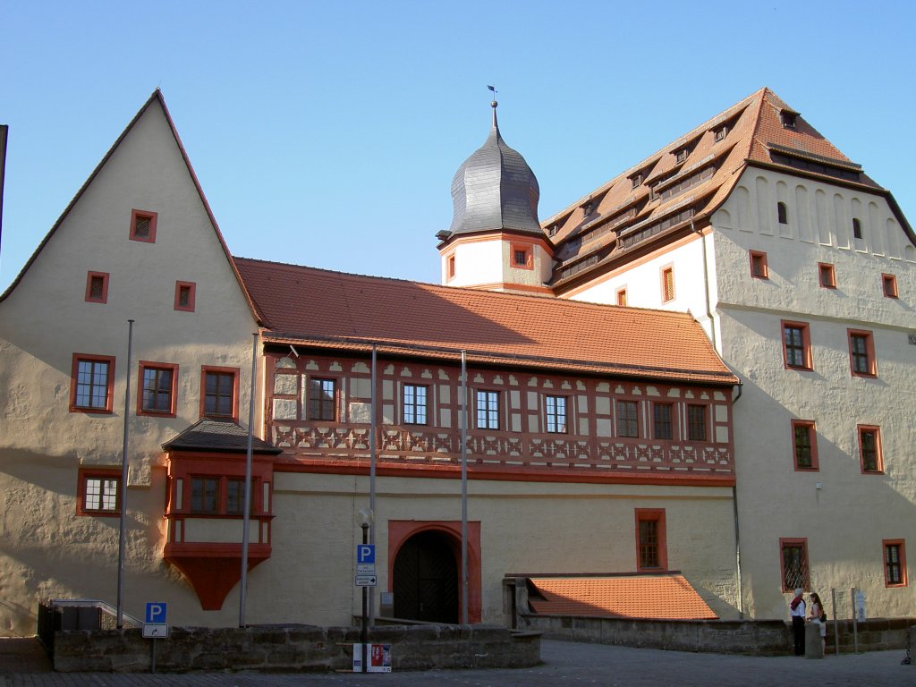 Forchheim, Kaiserpfalz, erbaut im 14. Jahrhundert, Stadtburg der Bamberger Bischfe, heute Archologiemuseum (29.04.2007)