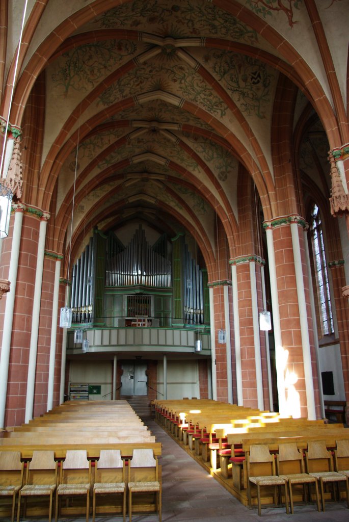 Frankenberg, Orgel der Liebfrauenkirche, erbaut von 1286 bis 1290 (13.04.2009)