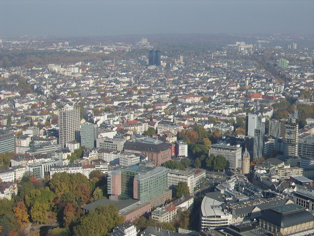 Frankfurt am Main von Maintower aus am 31.10.10