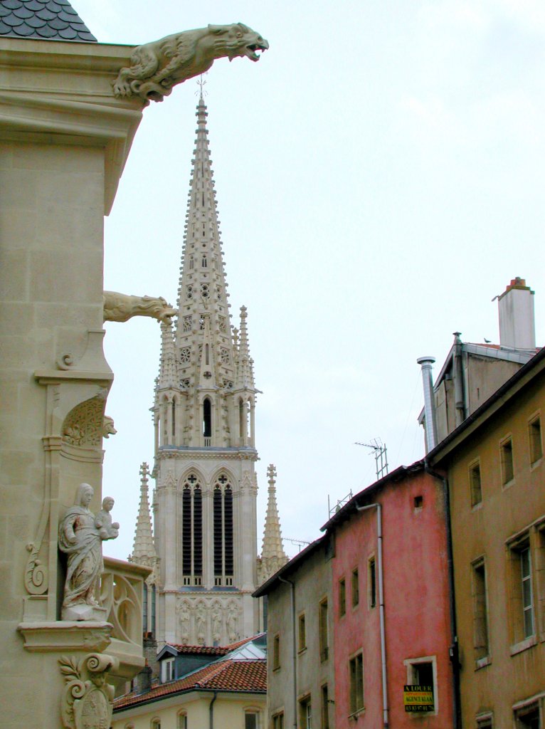 Frankreich, Lothringen, Nancy, Grand-Rue, Fassade des palais Ducal, Basilique Saint-pvre, 27.06.2010