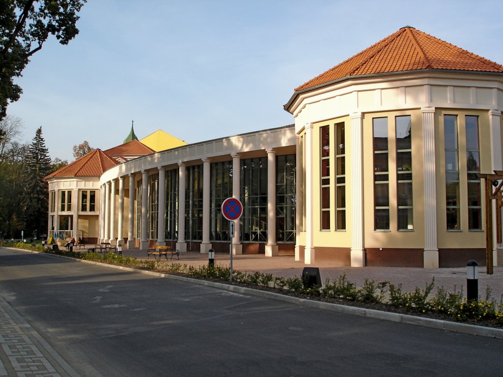 Franzensbad (Frantiskovy Lazne), das neuerbaute Badehaus  Aquaforum , Okt.2006