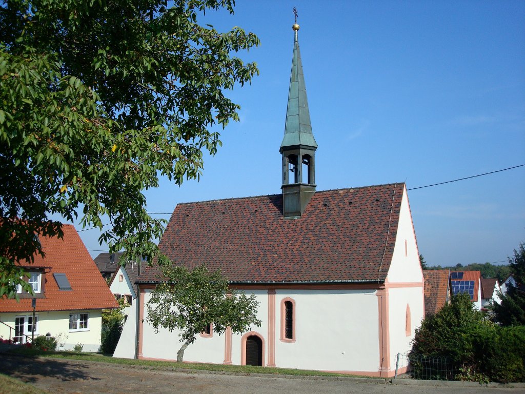 Freiburg-Benzhausen, die St.Agatha-Kapelle stammt von 1699, erste urkundliche Erwhnung von 1596, Aug.2010