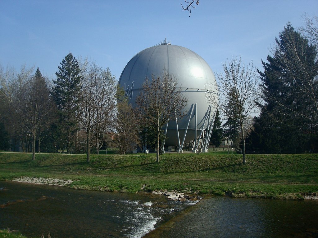 Freiburg-Betzenhausen, Erdgasspeicher an der Dreisam, Mrz 2011