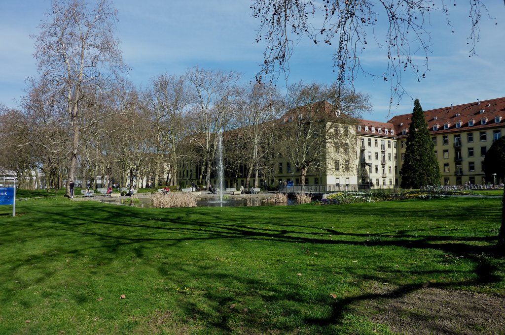 Freiburg im Breisgau, der Hauptteil der Universittsklinik wurde zwischen 1868 bis 1911 errichtet, ist das drittgrte Klinikum in Deutschland, Mrz 2012 