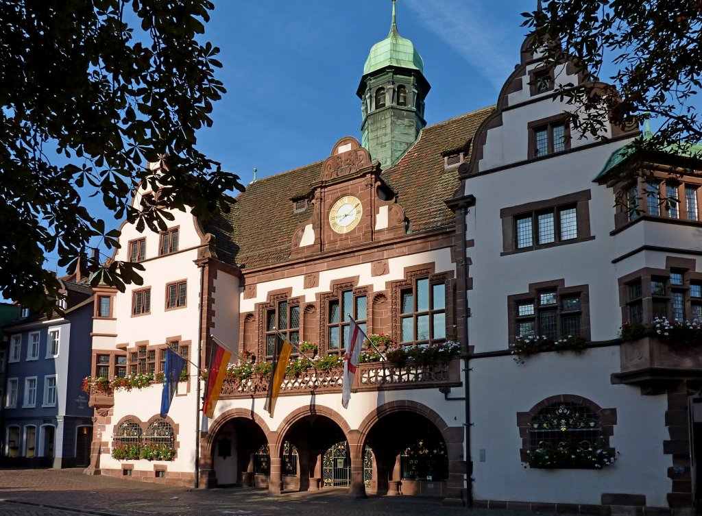 Freiburg im Breisgau, das Rathaus, Sept.2011  Staedtefotos.de