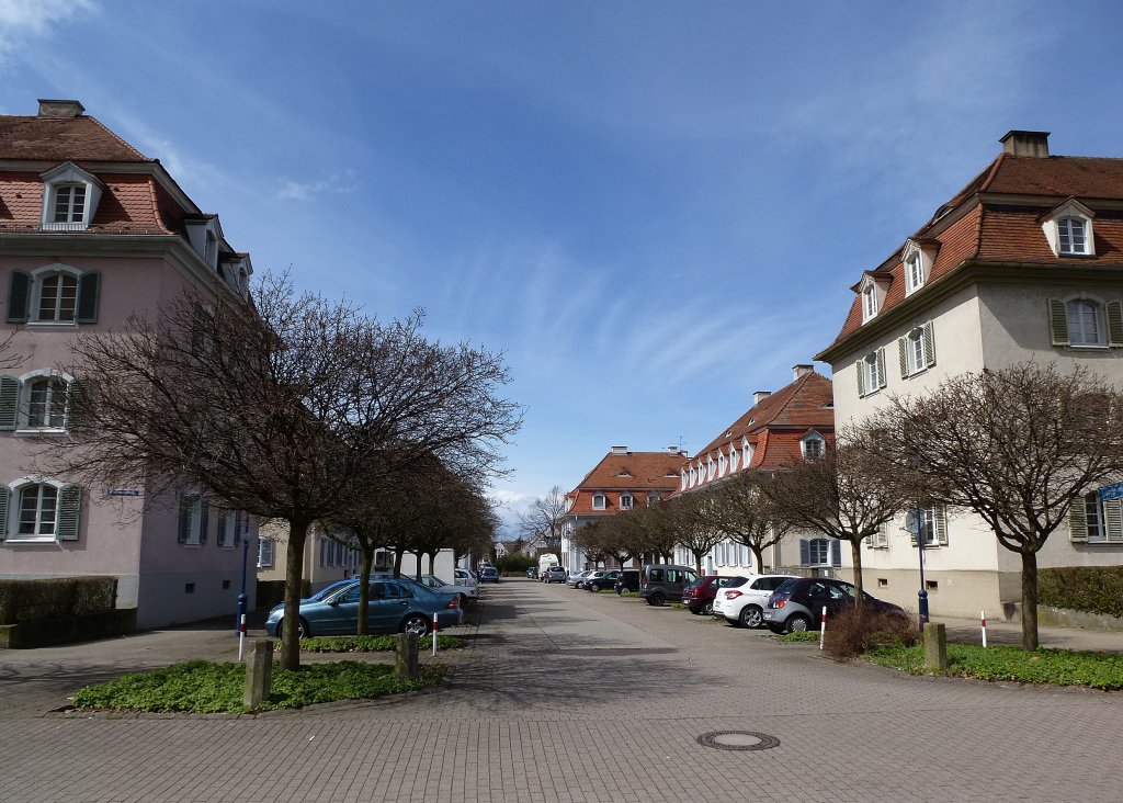 Freiburg, die Gartenstadt im Stadtteil Haslach, April 2013