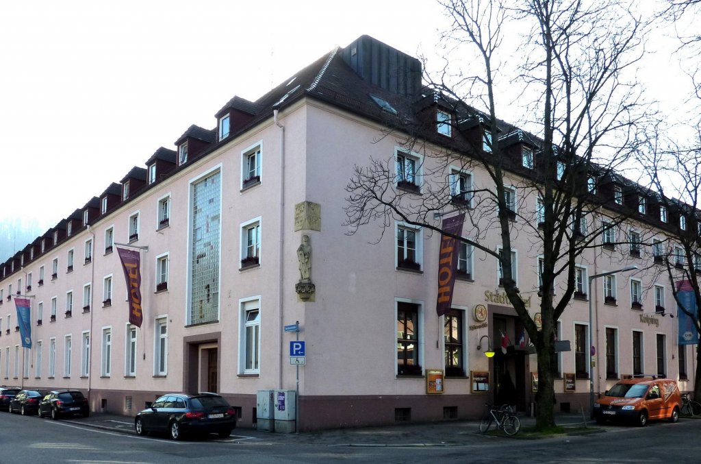 Freiburg, Hotel  Kolpinghaus , unweit der Altstadt, Feb.2013