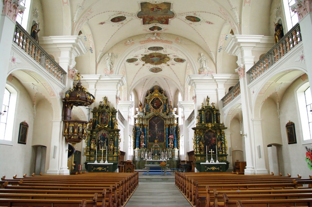 Freienbach, St. Adalrich Kirche, erbaut von 1672 bis 1674 (13.10.2010)