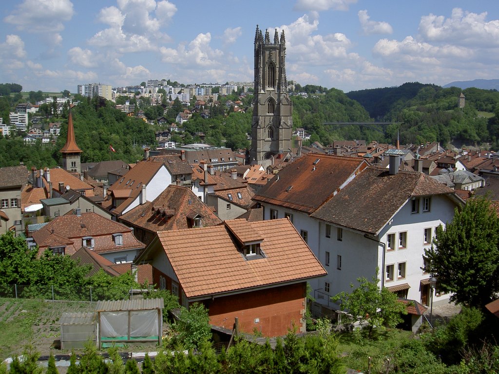 Fribourg, Kathedrale St. Nicolas, erbaut zwischen 1283 und 1490 (28.05.2012)