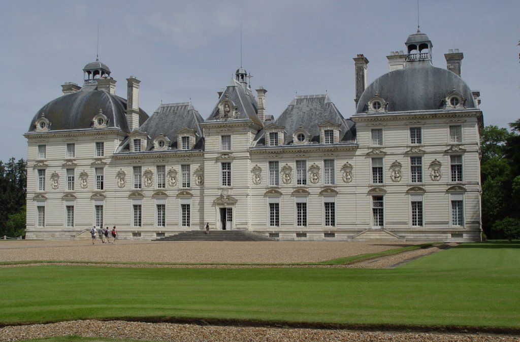 Front des Schlosses Cour Cheverny im Tal der Loire am 21.07.2009.