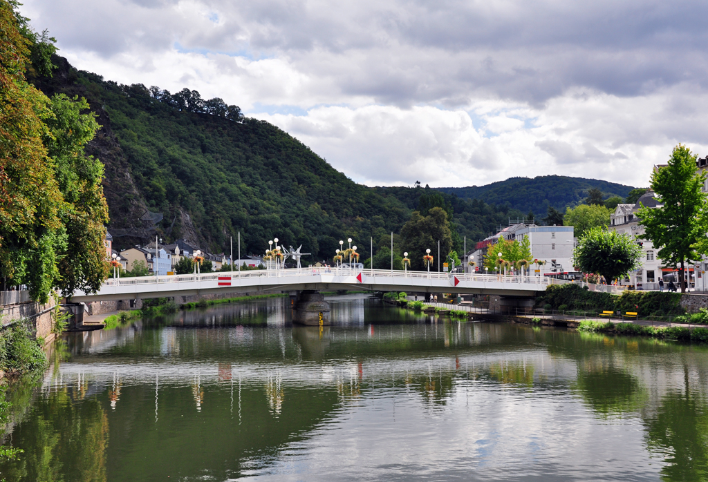 Fugngerbrcke ber die Lahn in Bad Ems - 27.08.2012