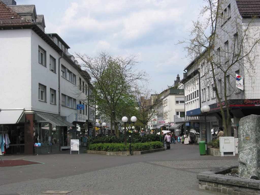 Fugngerzone in Meschede, einer Stadt im Sauerland.