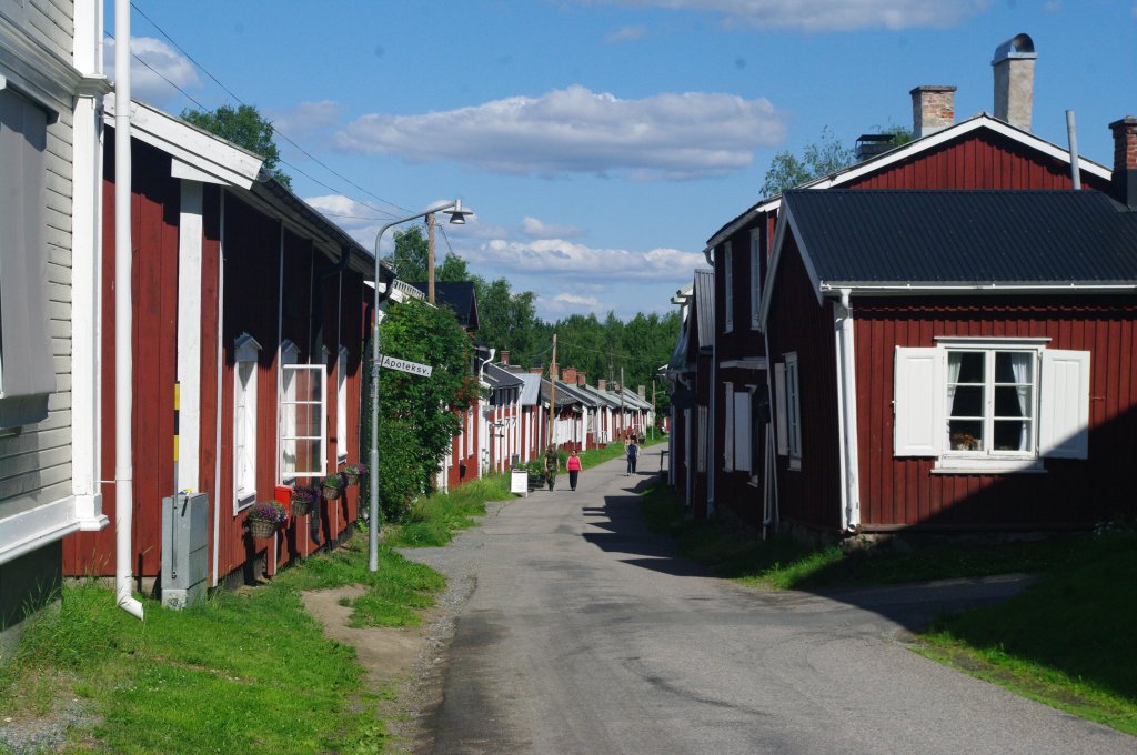 Gammelstad, Kirchenstadt mit 408 Häusern (06.07.2013)