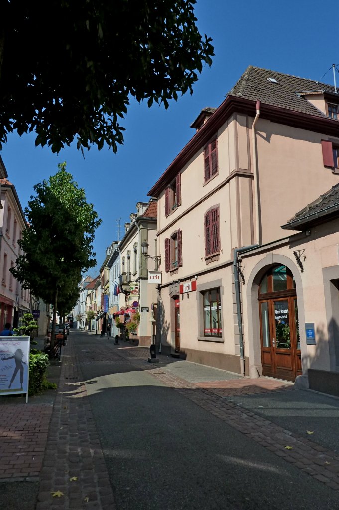 Gebweiler, Strae im Ortszentrum, Sept.2011