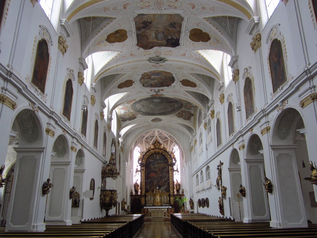 Geisenfeld, Langschiff der ehem. Klosterkirche Maria Himmelfahrt (17.02.2012)