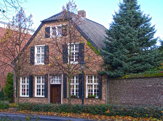 Geldern,alte Herzogstadt am Niederrhein,Campsches Haus-ltestes Haus der Stadt. Aufgenommen 11.07.2008