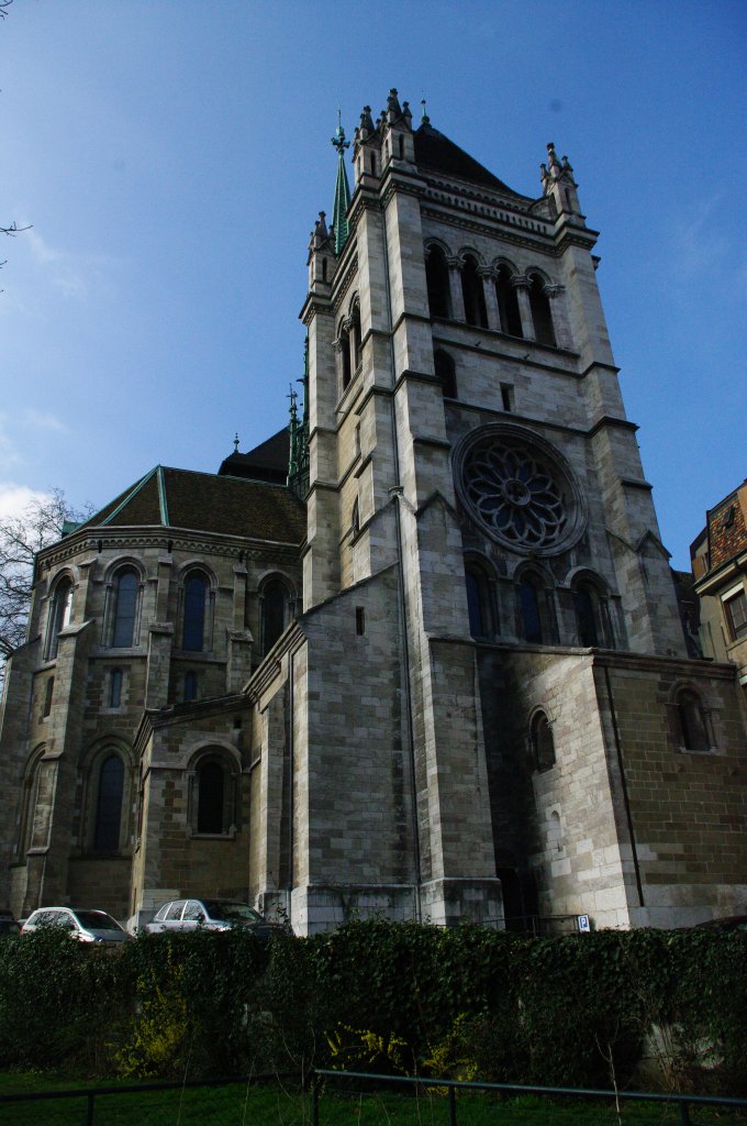 Genf, Kathedrale St. Pierre, erbaut von 1150 bis 1225 (20.03.2011)