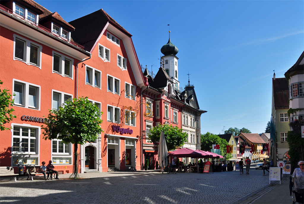 Geschfts- und Wohnhuser in der Innenstadt von Isny/Allgu - 16.07.2011