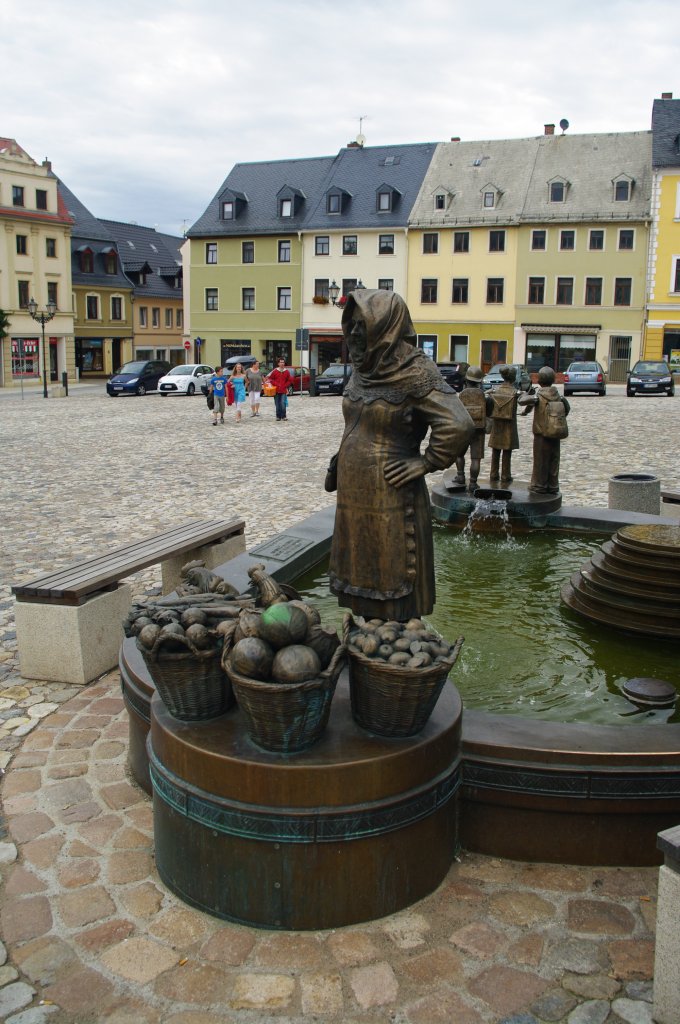 Glauchau, Marktbrunnen, Kreis Zwickau (17.07.2011)