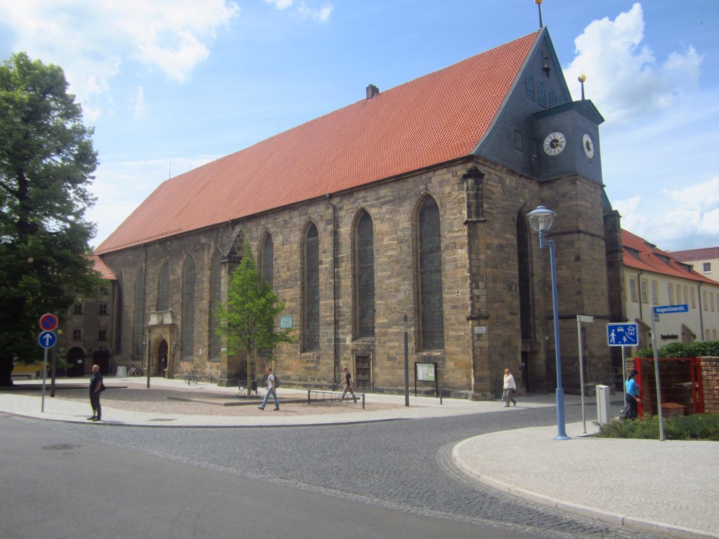 Gotha, Augustinerkirche am Klosterplatz, erbaut ab 1258, seit 1524 evangelisch 
(12.06.2012)