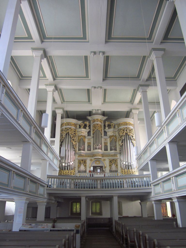 Gotha, Augustinerkirche, Schmid-Bhm Orgel mit frhbarocken Prospekt (12.06.2012)