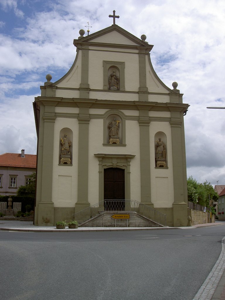 Gramschatz bei Rimpar, Barockkirche St. Cyriakus, erbaut 1731 (17.06.2012)