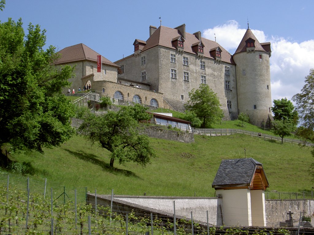 Greyerz, Schloss, erbaut von 1270 bis 1280 (28.05.2012)