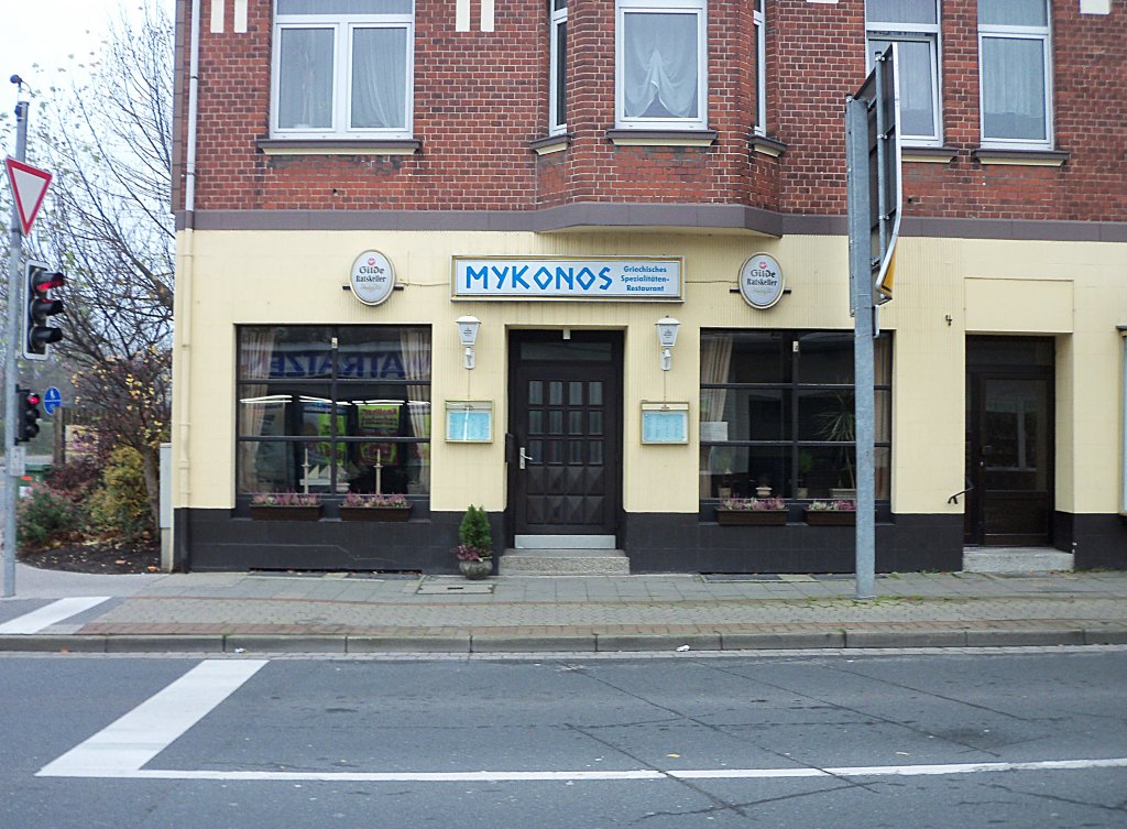 Griechisches Restaurant in Lehrte/Ahltener Strae ecke Berliner Strae. Foto vom 21.11.10