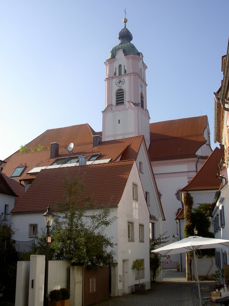 Gnzburg, Frauenkirche, erbaut von 1736 bis 1741 durch D. Zimmermann (26.09.2011)
