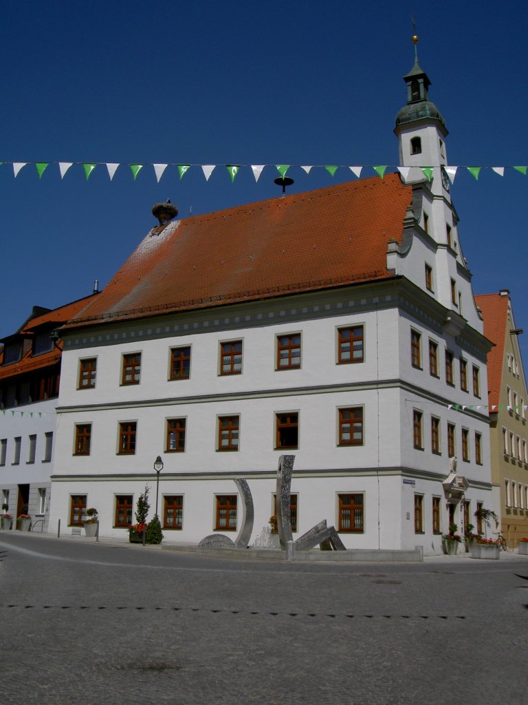 Gundelfingen, Rathaus aus dem 17. Jahrhundert, Landkreis Dillingen (28.06.2011)