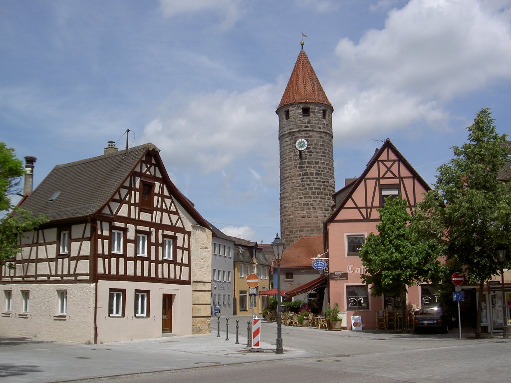 Gunzenhausen, Frberturm, erbaut um 1300 (15.06.2013)