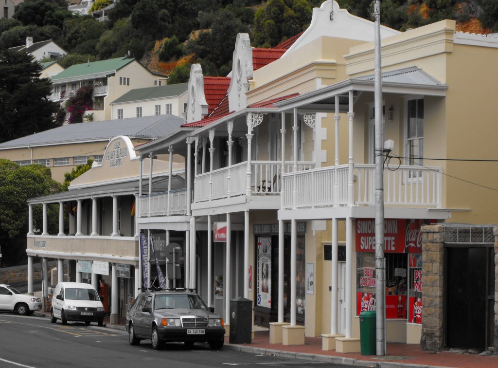 Haeusergruppe an der Main Road. Simons Town, 20.11.2010
